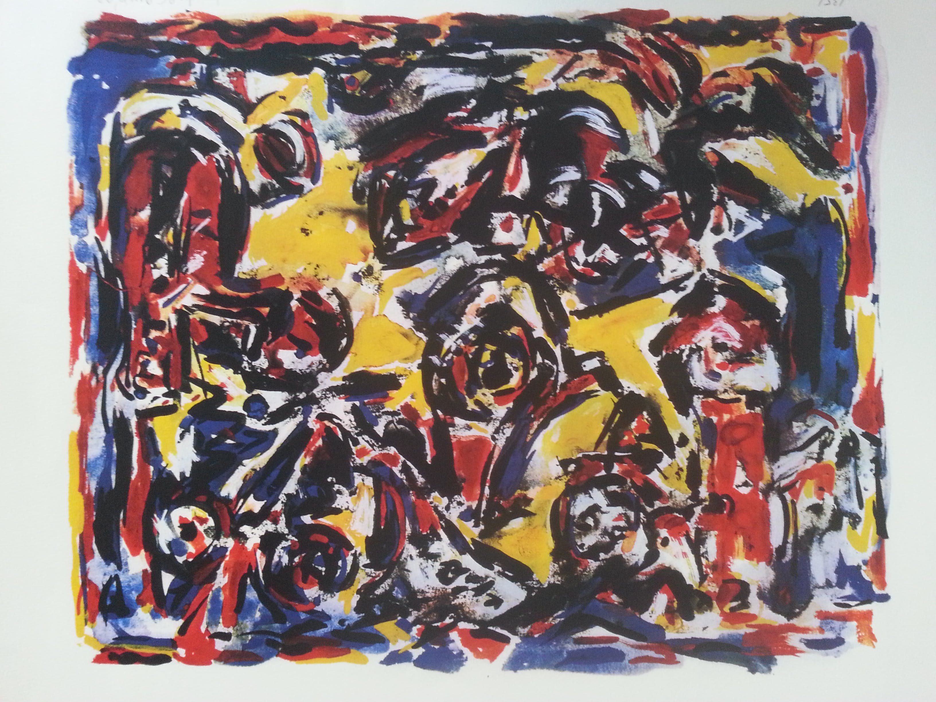 Theo Wolvecamp - Compositie ll - gesigneerde zeefdruk - oplage 200 ex. - 1990 kopen? Bied vanaf 139!