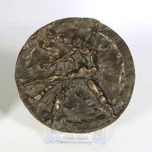 Jits Bakker - Bronzen plaquette, Dansers (Groot) verkocht voor € 50!
