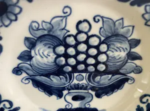 Koninklijke Tichelaar Makkum - Twee Delftsblauwe aardewerken wandbordjes kopen? Bied vanaf 20!