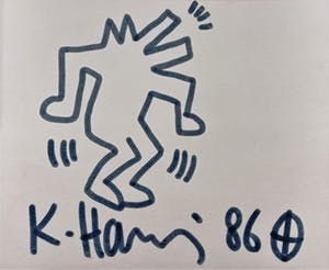 Keith Haring - Engel - 1986 kopen? Bied vanaf 2300!