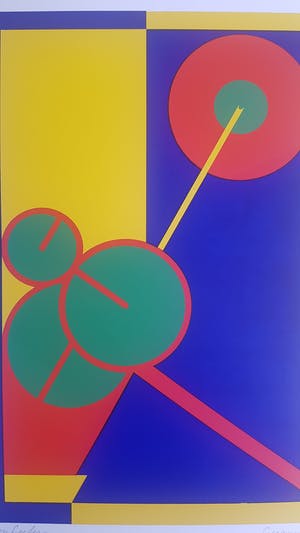 Lou Loeber - Lou Loeber - Geranium - Zeefdruk kopen? Bied vanaf 1!