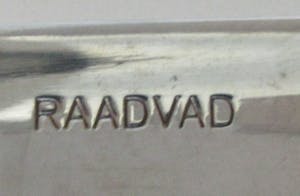 Niet of onleesbaar gesigneerd - Twaalf dinervorken bestek Orchidee van Raadvad uit Denemarken kopen? Bied vanaf 10!