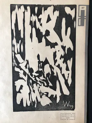 Erich Wichmann - Houtsnede uit Wendingen ( 2 stuks ) kopen? Bied vanaf 50!