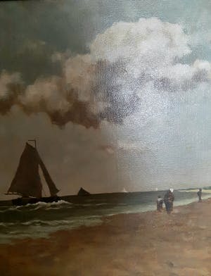 Niet of onleesbaar gesigneerd - Strand en zeegezicht kopen? Bied vanaf 1!