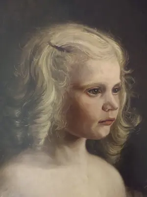 Dorus Arts - Portret van meisje in roze jurk kopen? Bied vanaf 300!