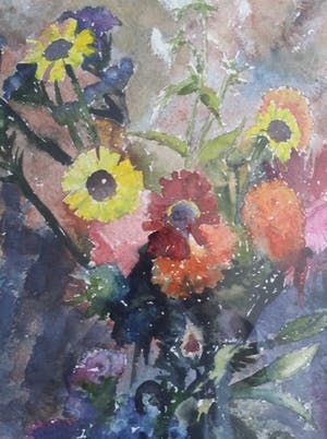 Jan van der Veer - Bloemen in vaas. Vlot werk. kopen? Bied vanaf 1!