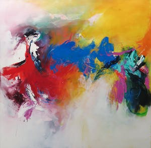 Martin van Dijk - Olieverf op doek, Provence in mei - Ingelijst (Zeer groot) kopen? Bied vanaf 700!