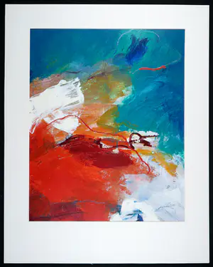 Henk van Vessem - Acryl op karton, Zonder titel nr. 4 kopen? Bied vanaf 50!