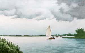 Helmert Richard Mulder - Aquarel | 'Zonder titel' | 1990 verkocht voor € 50!