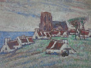 Alfons Blomme - ZIERIKZEE / ORIGINEEL WERK / 40x47cm / SIG kopen? Bied vanaf 130!