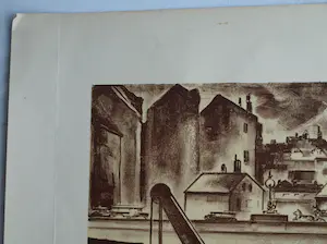 Mommie Schwarz - Kunst-Schoolplaat (?) uit ca. 1975 , “Paris”, Parijs - SBV Utrecht kopen? Bied vanaf 1!