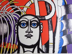 Gustave Camus - KLEURRIJK FIGUUR / KLEURLITHO / 50x70cm / SIG / 1975 kopen? Bied vanaf 45!