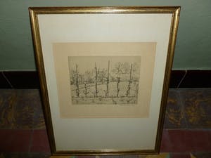 Walter Vaes - Ets op handgeschept papier,gesigneerd in potlood. kopen? Bied vanaf 32!