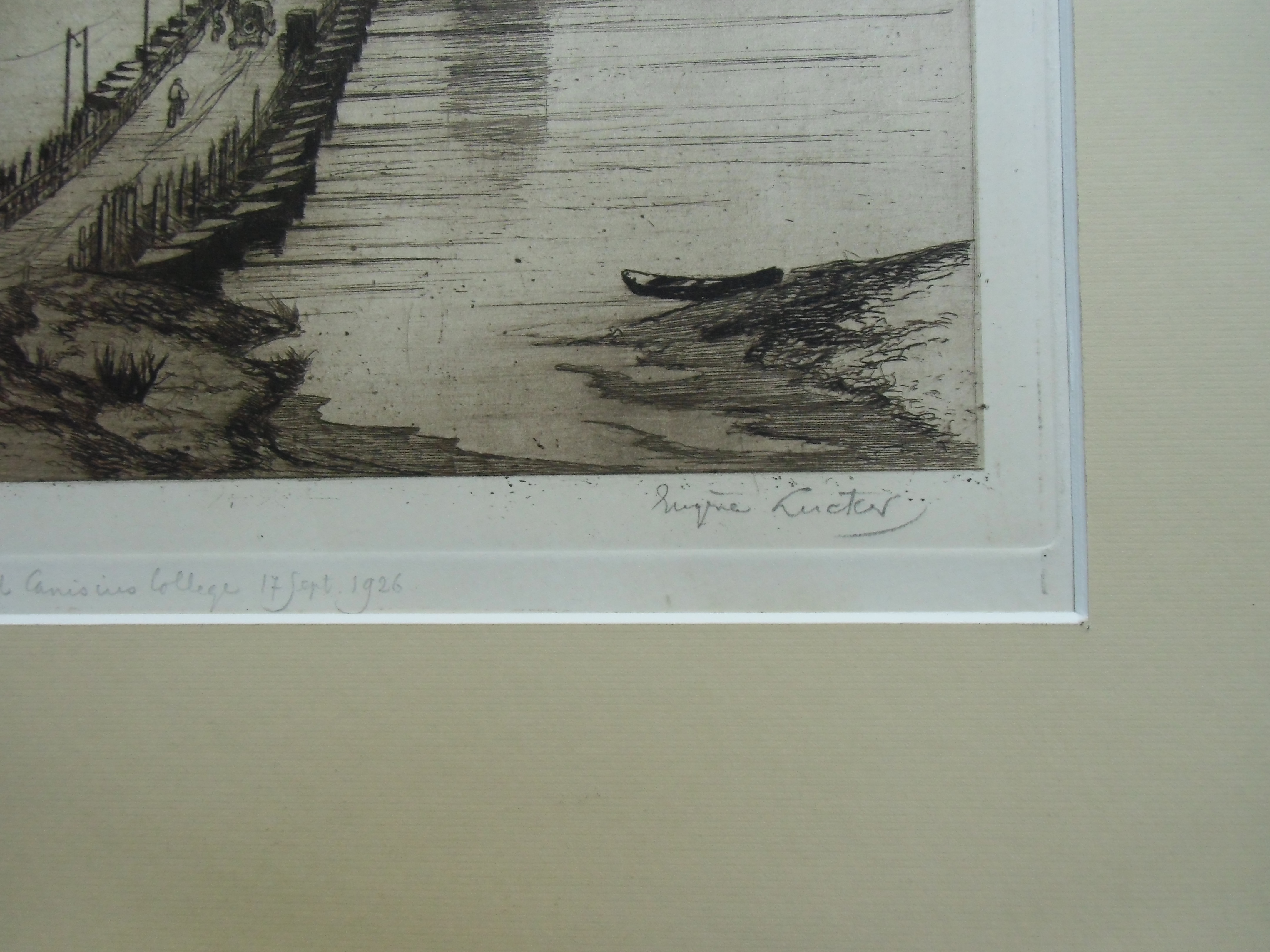 Eugene Lucker - GEZICHT OP NIJMEGEN /// ETS VAN EUGENE LÜCKER kopen? Bied vanaf 190!