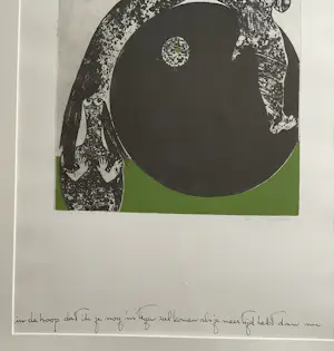 Ans Wortel - Kleur ets, gesigneerd en indelijst kopen? Bied vanaf 145!