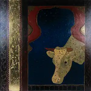 Valentin Bakardjiev - Olieverf op doek, Vaca IV (Groot) vendu pour 150€ !