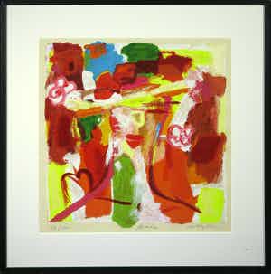 Marta Jedrysko - Zeefdruk, Anzelia - Ingelijst verkocht voor € 35!