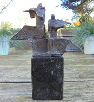 Eric Claus - de fluitspelers - dubbel gesigneerd! kopen? Bied vanaf 245!