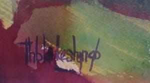 Theo Blankestijn - Aquarel, Met Koningskroon - Ingelijst kopen? Bied vanaf 35!