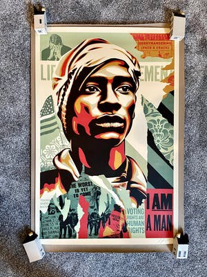 Buy Shepard Fairey - Voting Rights Are Human Rights - OBEY -? Bid from 1!