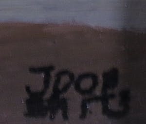 Joop Smits - Acryl op board, Landschap kopen? Bied vanaf 150!