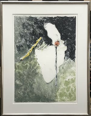 Pascale Ticheler - Litho, van tekening, gesigneerd, oplage 4/25, ingelijst met passe-partout kopen? Bied vanaf 65!