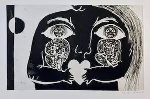 Ans Wortel - Natuurlijk gun ik iedereen…, aquatint ets kopen? Bied vanaf 55!