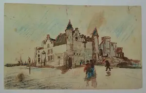 Dick Ket - 2 Mappen: Acht tekeningen van Vincent van Gogh en Dick Ket kopen? Bied vanaf 40!