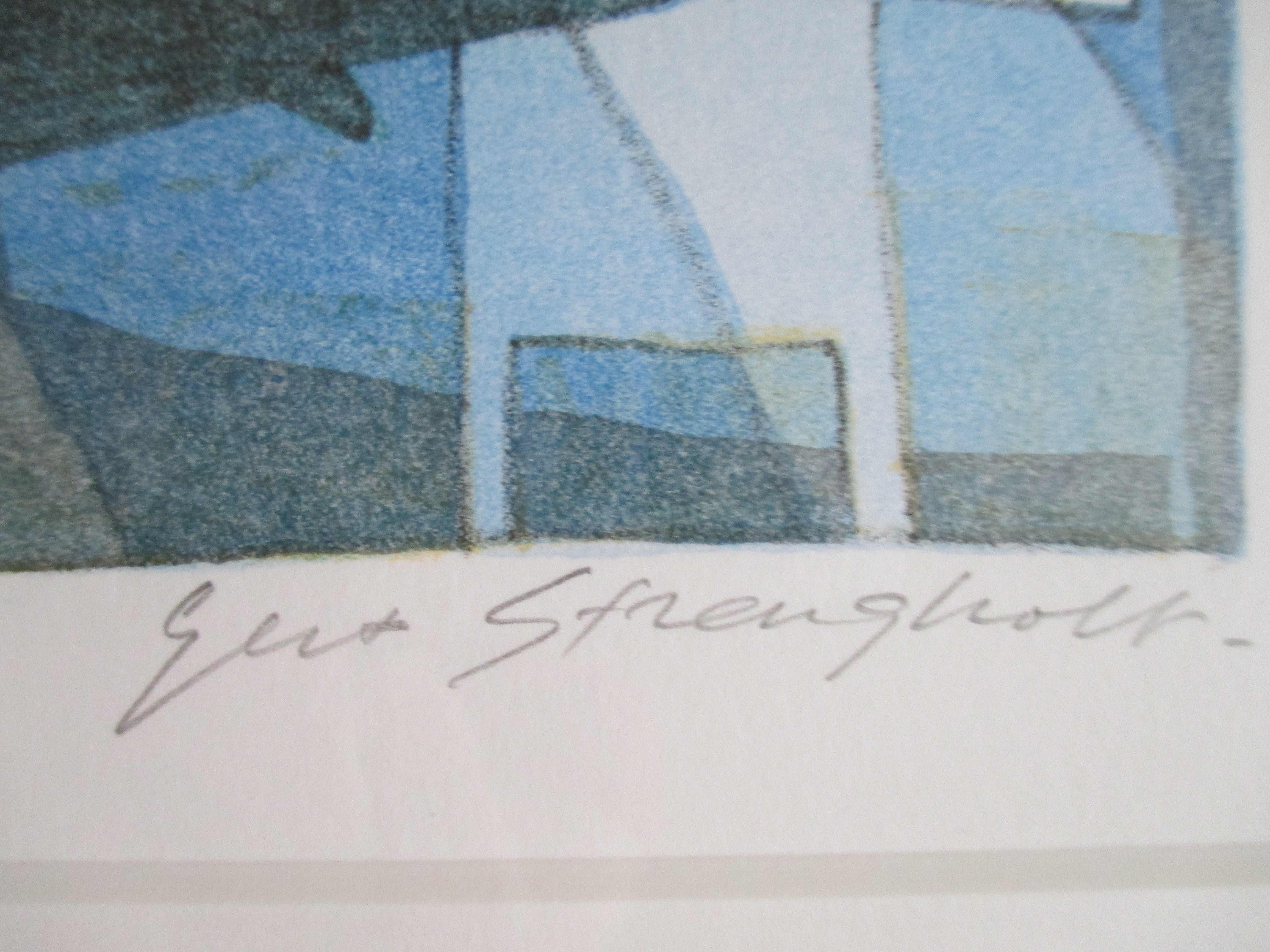 Gert Strengholt - Ingelijste litho 'Vluchten voor hoogwater 3' kopen? Bied vanaf 55!