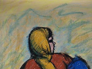 Muhammed Bilgehan Atalay - Pastel , “Zittende vrouw” – Groot - 1991 kopen? Bied vanaf 1!