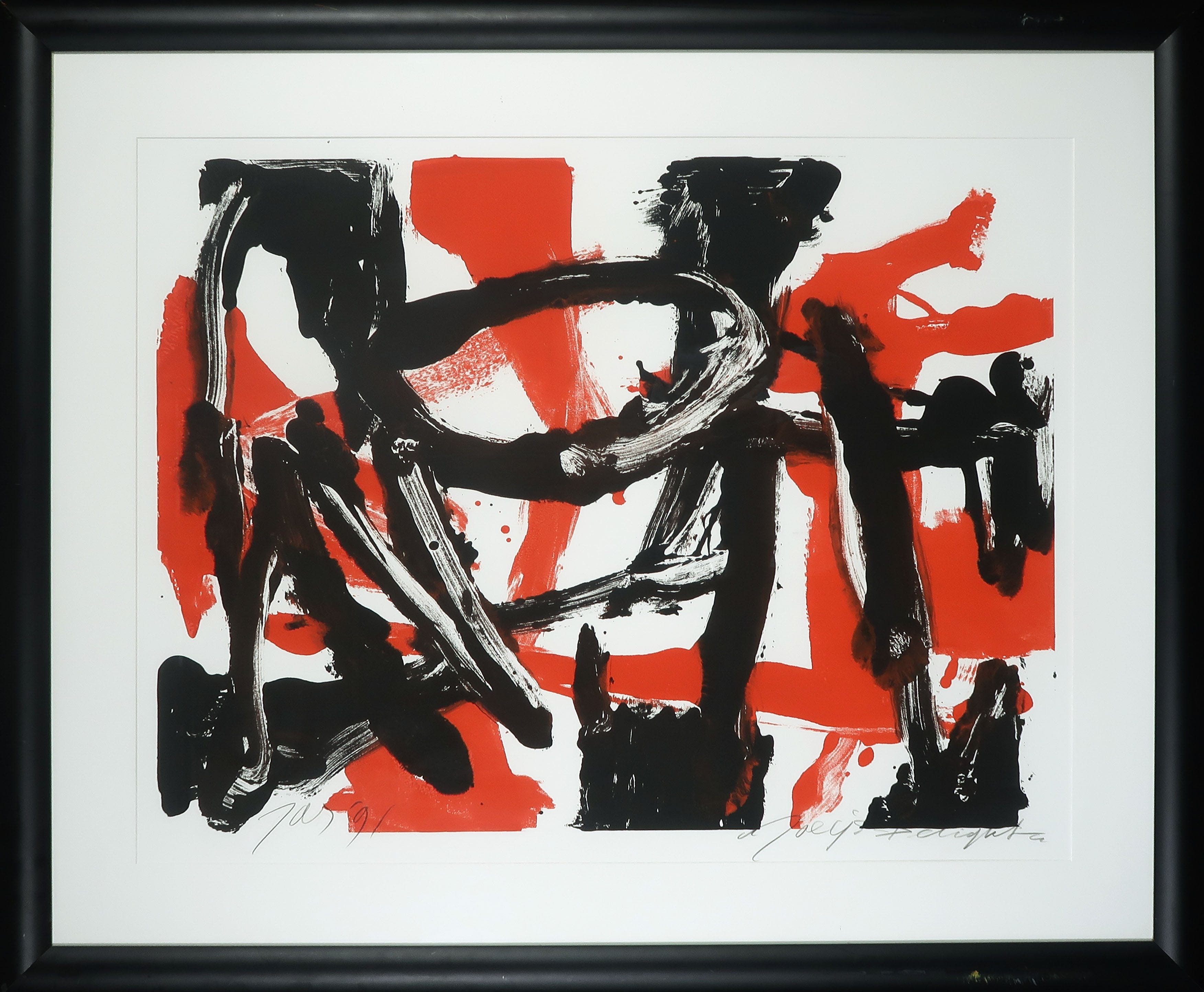 JAS - Monotype, Joey's delights - Ingelijst (Groot) verkocht voor € 100!