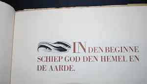 Dirk van Gelder - De Scheppingsdagen, 17 houtgravures 1950 plus Kerstgroet in houtgravure kopen? Bied vanaf 40!