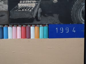 Flavio Piras - Gemende techniek , “Voyage” – 1994 - ingelijst – 126 x 118 cm. kopen? Bied vanaf 1!