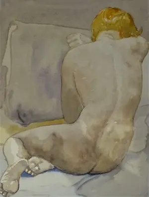 Gerard Bergman - half zittend naakt kopen? Bied vanaf 50!