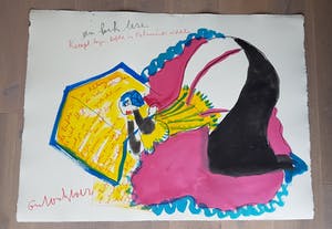 Anton Heyboer - een boek lezen - gemende techniek, handgesigneerd kopen? Bied vanaf 249!