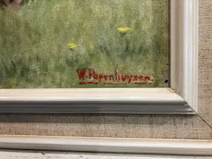 Willem Papenhuijzen - Landschap met paarden kopen? Bied vanaf 150!