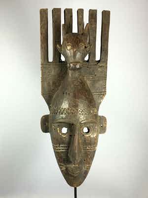 Marka - 210222 - Tribal used African Markha mask - Mali. verkocht voor € 45!