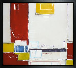 Ron van der Werf - Handbewerkte zeefdruk gelijmd op kunststof op doek, Zonder titel - Ingelijst kopen? Bied vanaf 1!
