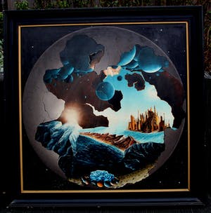 Huib Benschop - Olieverf op paneel: Metamorfose - 1976 kopen? Bied vanaf 275!