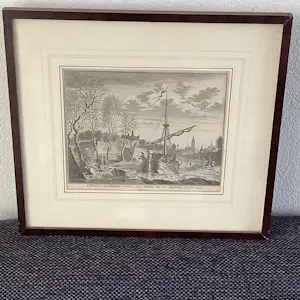 Isaac Tirion - Turfschip Breda 1590 kopen? Bied vanaf 40!