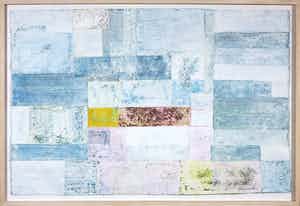 Henri Plaat - Collage, Zonder titel - Ingelijst (Groot) verkocht voor € 70!