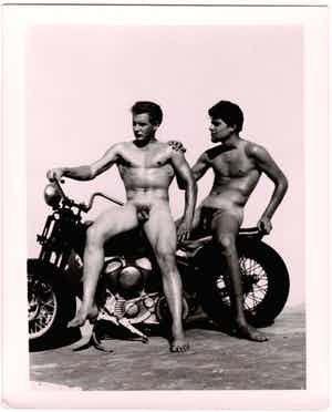 Robert Mizer - Models posing on motorbike verkocht voor € 100!