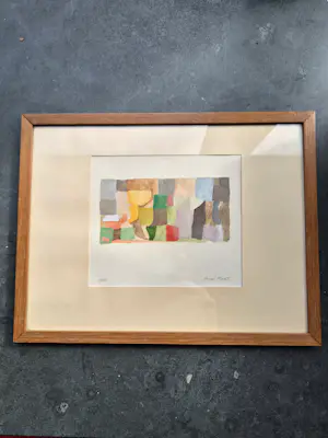 Henri Plaat - abstract kleurenspel kopen? Bied vanaf 25!