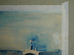 Niet of onleesbaar gesigneerd - Aquarel, “Zonder titel” – gesigneerd kopen? Bied vanaf 1!