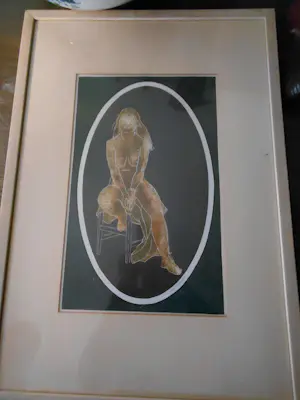 Jan van Geem - Poserende charmante dame kopen? Bied vanaf 20!