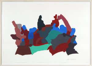 Henri Plaat - Collage, Zonder titel - Ingelijst (Groot) verkocht voor € 1!