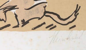 Reinhoud D'Haese - Litho, Voor het donker thuis - Ingelijst kopen? Bied vanaf 50!