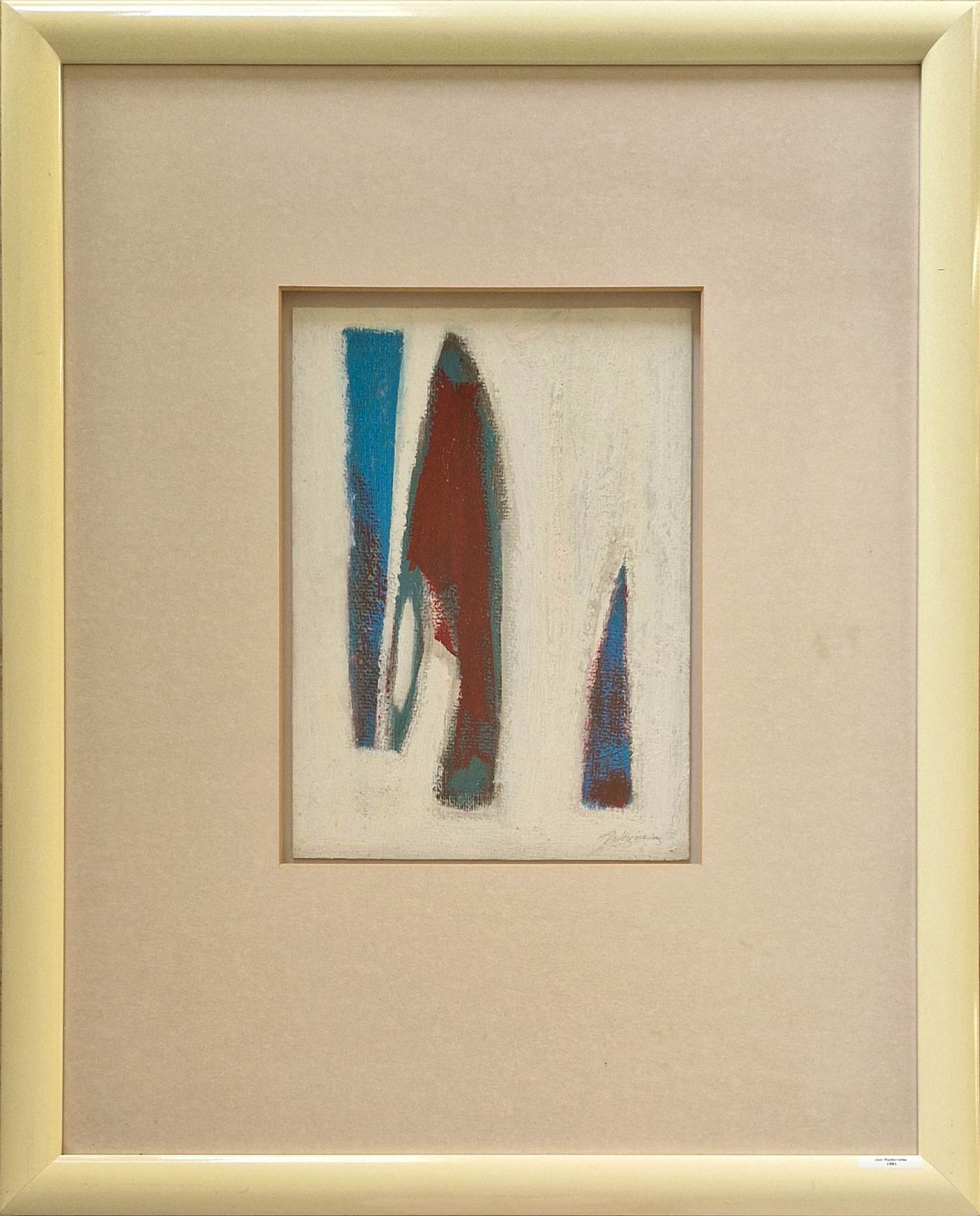 Jan Radersma - Olieverf op karton (1991) verkocht voor € 100!