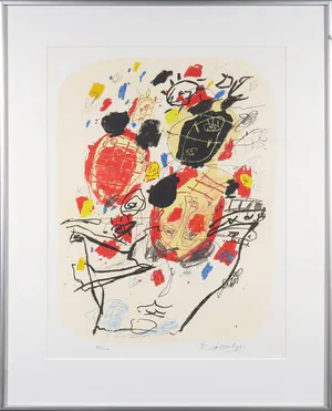 Kees Salentijn - Zeefdruk, Zonder titel - Ingelijst kopen? Bied vanaf 35!