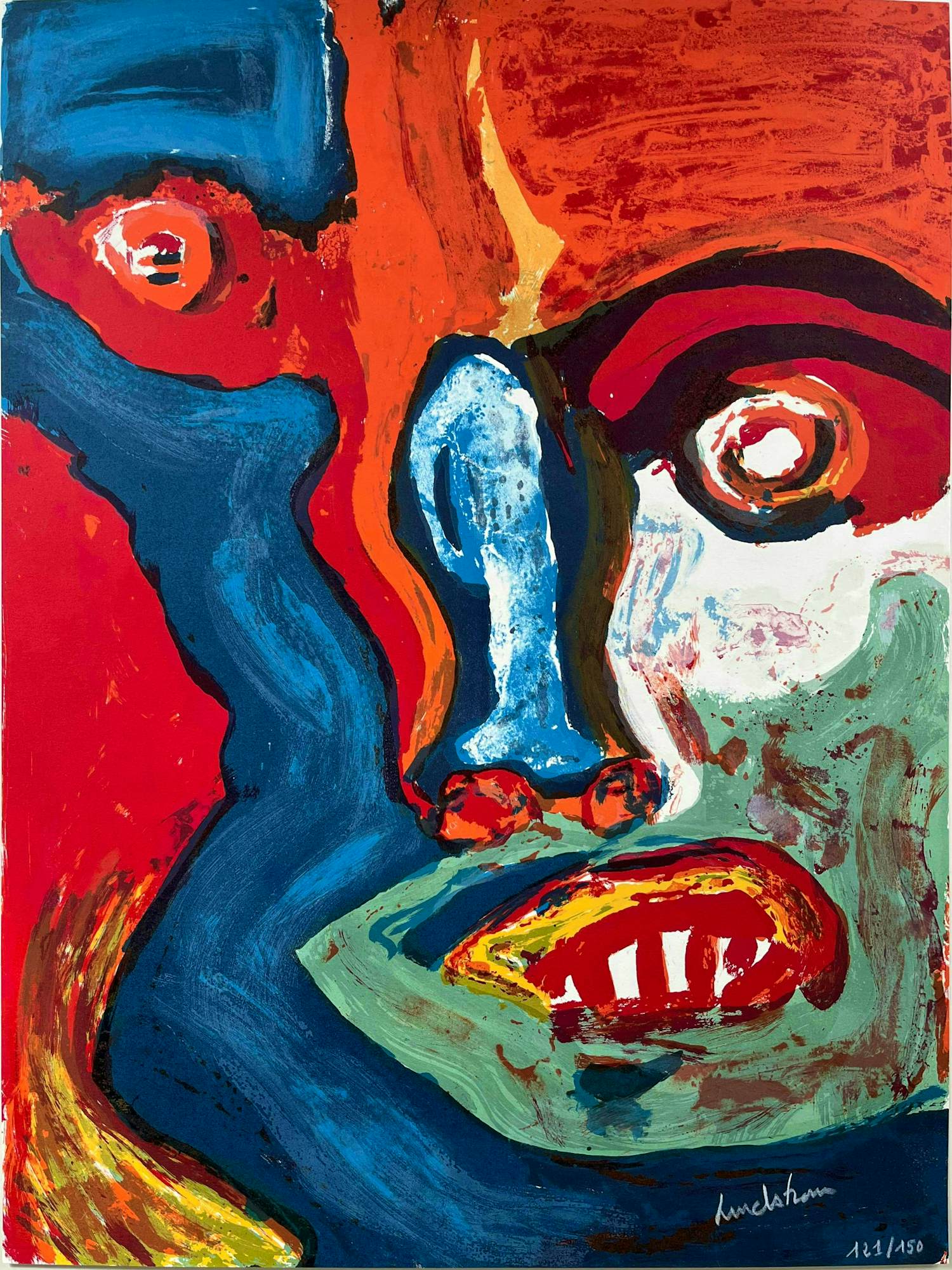 Bengt Lindstrom - Figuur compositie XXL verkocht voor € 285!